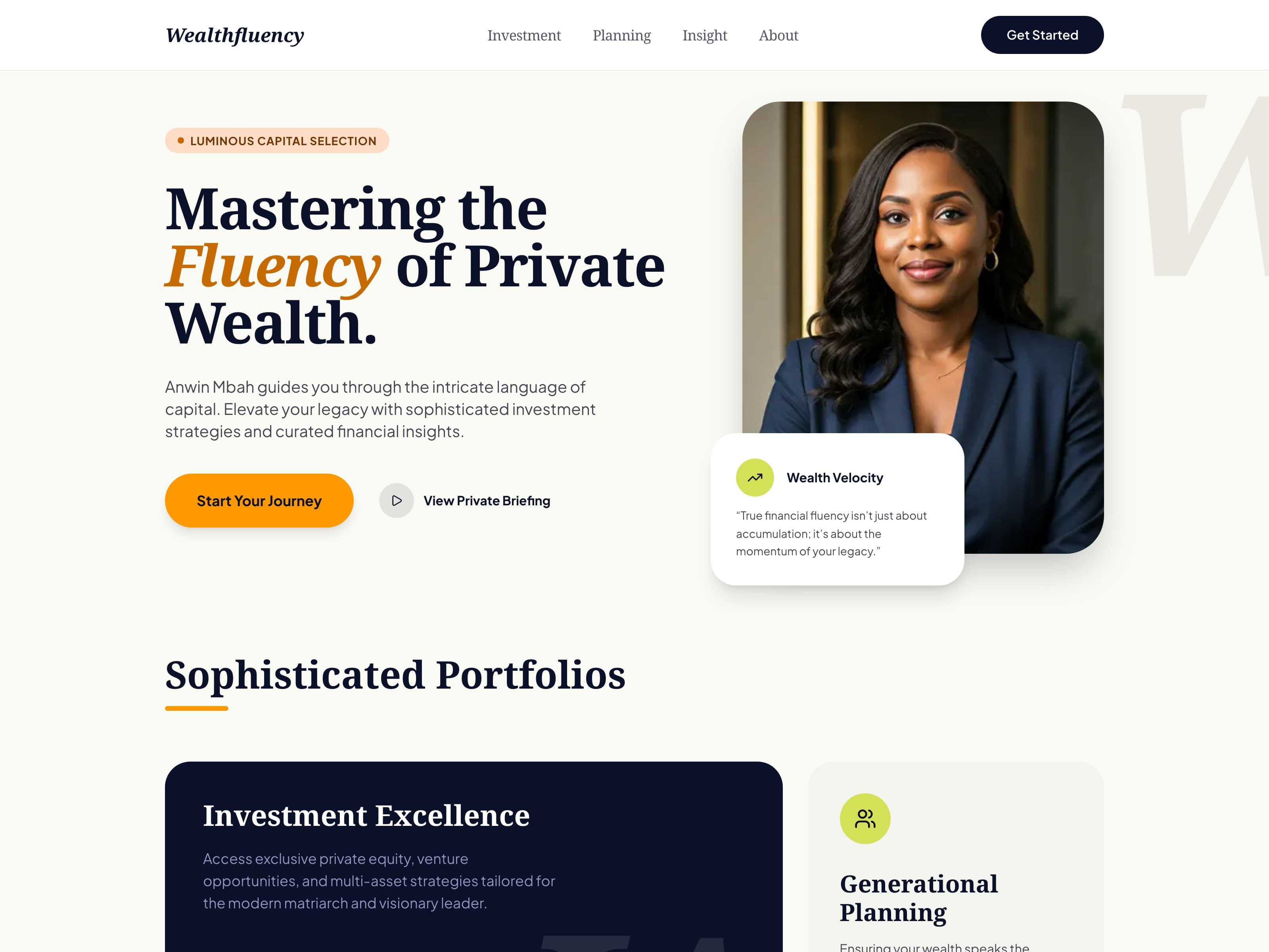 Wealthfluency Advisory — Advisory brand site for our anchor education partner.